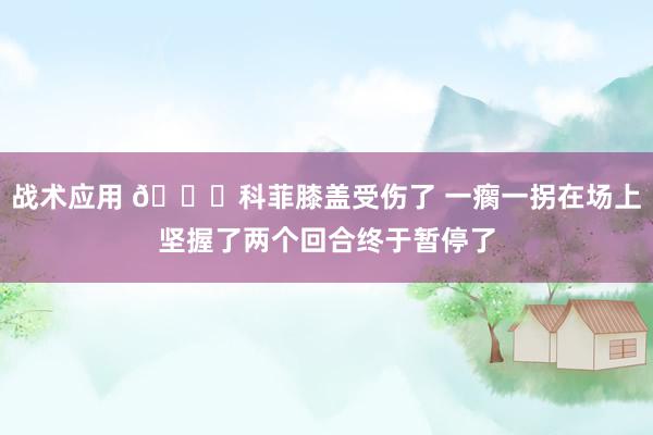 战术应用 😐科菲膝盖受伤了 一瘸一拐在场上坚握了两个回合终于暂停了