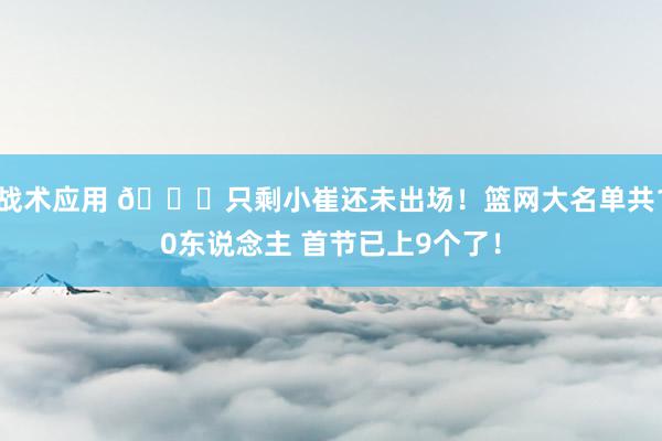 战术应用 👀只剩小崔还未出场！篮网大名单共10东说念主 首节已上9个了！