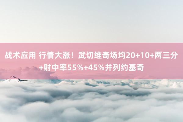 战术应用 行情大涨！武切维奇场均20+10+两三分+射中率55%+45%并列约基奇